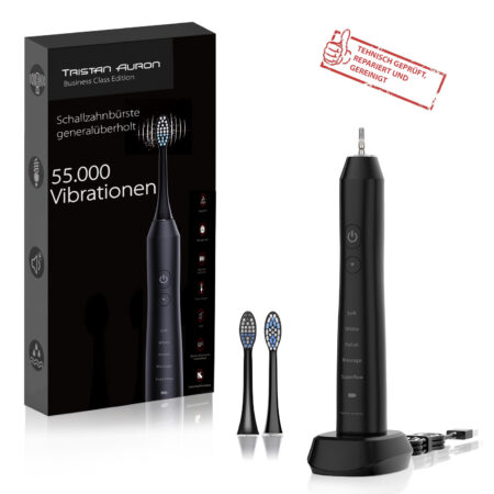 Tristan Auron Schallzahnbürste Generalüberholt - Business Class (schwarz)
