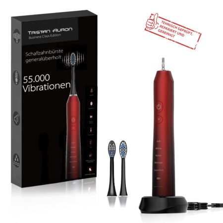 Tristan Auron Schallzahnbürste Generalüberholt - Business Class (rot)